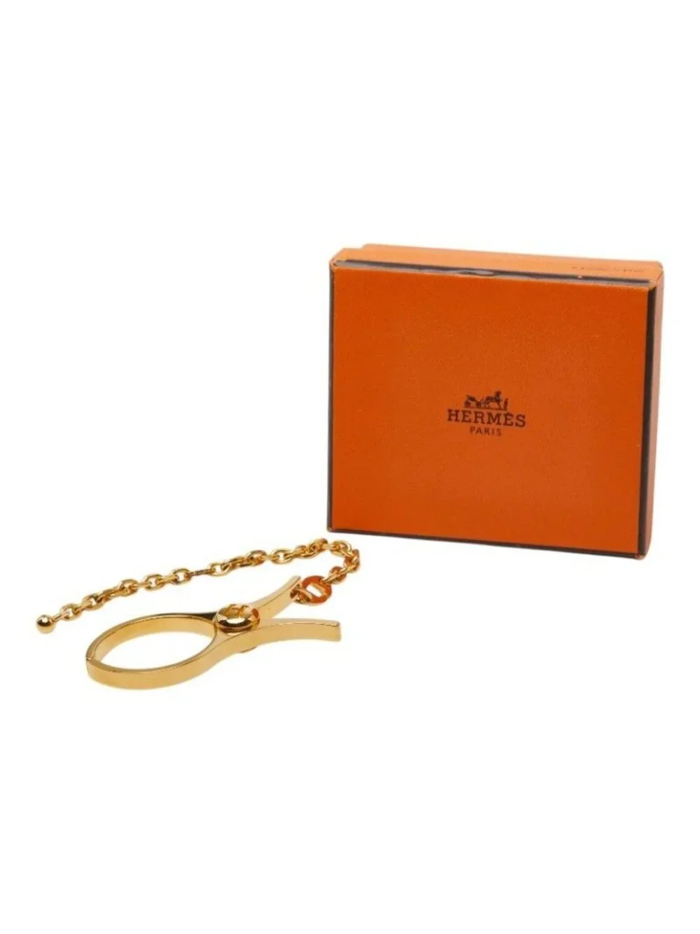 Hermes Firou Glove Holder Gold Plated Gloves